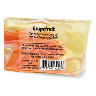 GRAPEFRUIT Vegetable Glycerin Bar Soap - Primal Elements