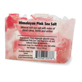 HIMALAYAN PINK SEA SALT Vegetable Glycerin Bar Soap - Primal Elements