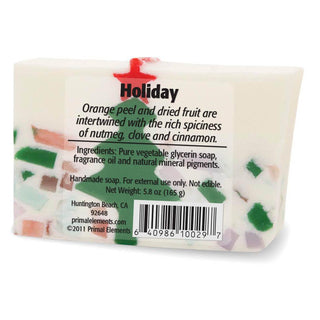 HOLIDAY Vegetable Glycerin Bar Soap - Primal Elements