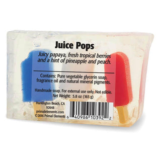 JUICE POPS Vegetable Glycerin Bar Soap - Primal Elements