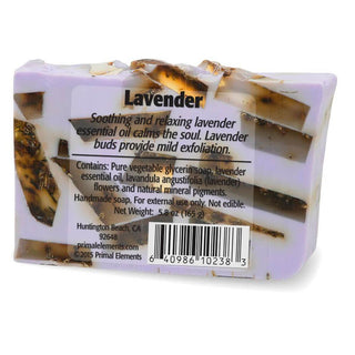 LAVENDER ESSENTIAL OIL Vegetable Glycerin Bar Soap - Primal Elements