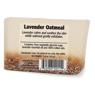 LAVENDER OATMEAL Vegetable Glycerin Bar Soap - Primal Elements