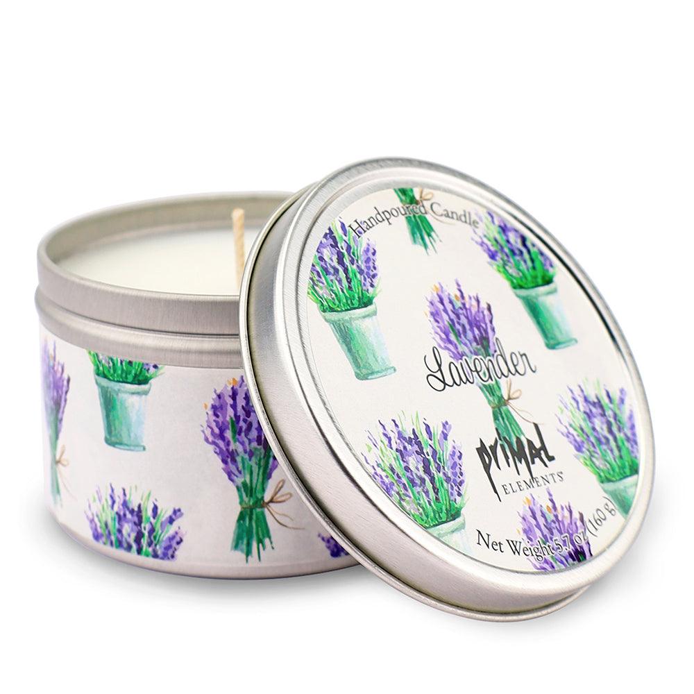 LAVENDER Travel Tin Candle - Primal Elements