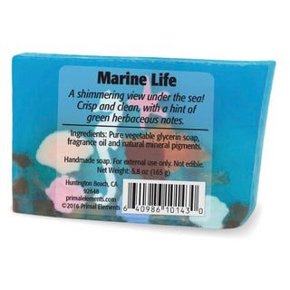 MARINE LIFE Vegetable Glycerin Bar Soap - Primal Elements