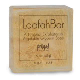 MINT LEAF Handmade Glycerin LoofahBar Soap - Primal Elements