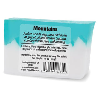 MOUNTAINS Vegetable Glycerin Bar Soap - Primal Elements