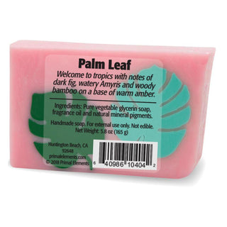 PALM LEAF Vegetable Glycerin Bar Soap - Primal Elements