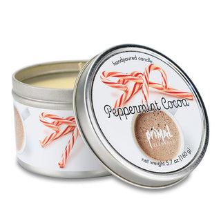 PEPPERMINT COCOA Travel Tin Candle - Primal Elements
