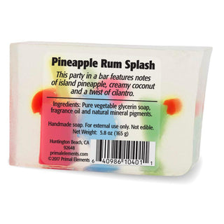 PINEAPPLE RUM SPLASH Vegetable Glycerin Bar Soap - Primal Elements