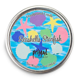 SEASHELLS AND STARFISH Travel Tin Candle - Primal Elements