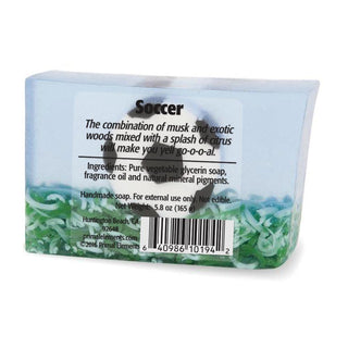 SOCCER Vegetable Glycerin Bar Soap - Primal Elements