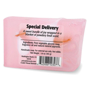 SPECIAL DELIVERY Vegetable Glycerin Bar Soap - Primal Elements