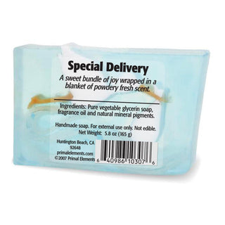 SPECIAL DELIVERY Vegetable Glycerin Bar Soap - Primal Elements