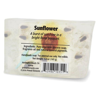 SUNFLOWER Vegetable Glycerin Bar Soap - Primal Elements