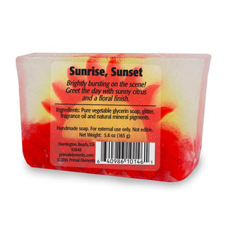 SUNRISE SUNSET Vegetable Glycerin Bar Soap - Primal Elements