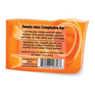 TOMATO JUICE COMPLEXION BAR Vegetable Glycerin Bar Soap - Primal Elements