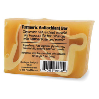TURMERIC ANTIOXIDANT BAR Vegetable Glycerin Bar Soap - Primal Elements