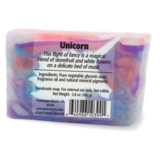 UNICORN Vegetable Glycerin Bar Soap - Primal Elements