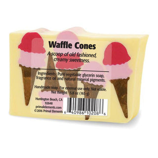 WAFFLE CONES Vegetable Glycerin Bar Soap - Primal Elements